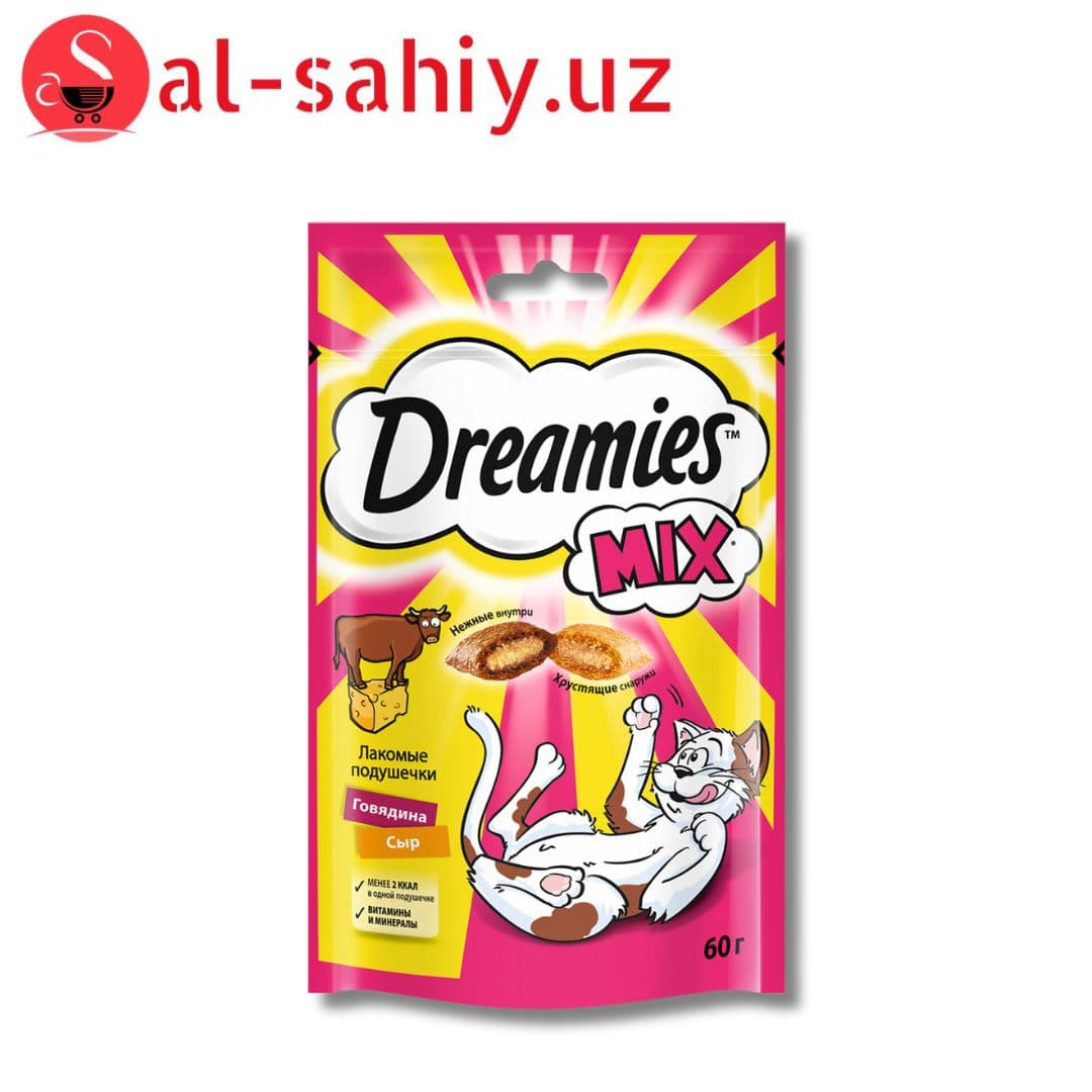 Dreamies лакомые подуш 60г.Говядина