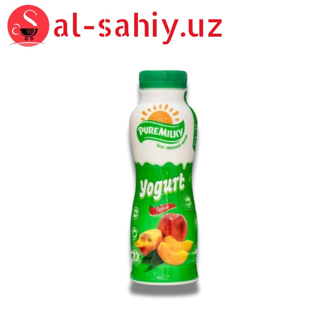 Йогурт 2,5% 290 гр  персик  Pure milky