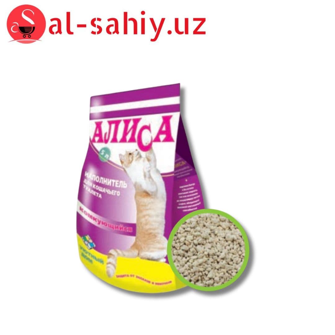 Наполнитель для кошек ALISA (Алиса) 2кг Деревянный Lucky Cat