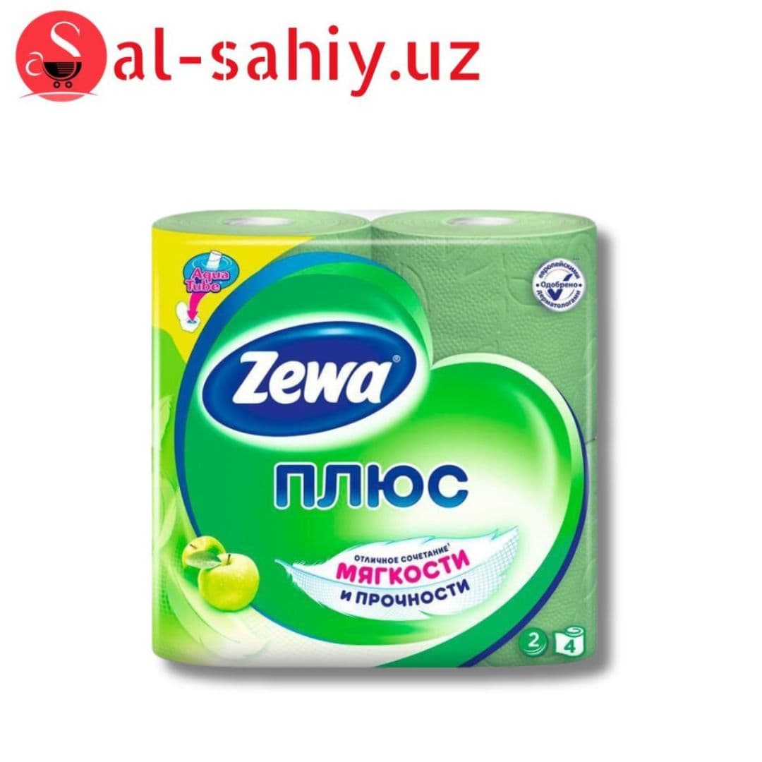 Туалетная Бумага Zewa Плюс Яблоко 2сл 4рул