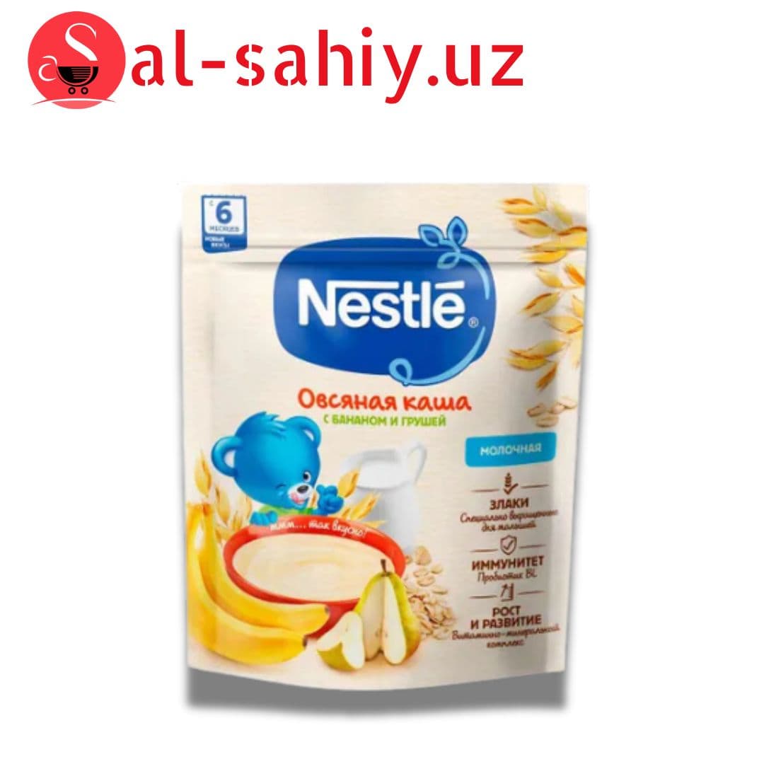 NESTLE Каша пшеничная молочная с кусочками банан груша 200гр