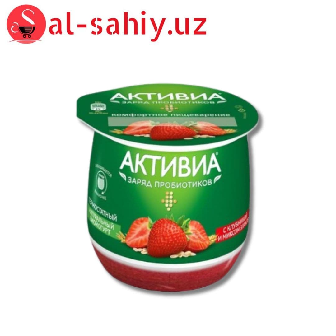 ACTIVIA Клубника 170гр