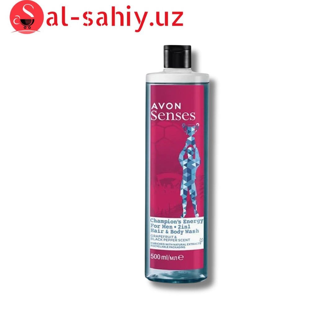 Senses Avon гель для душа "Енергия чемпиона " 500мл