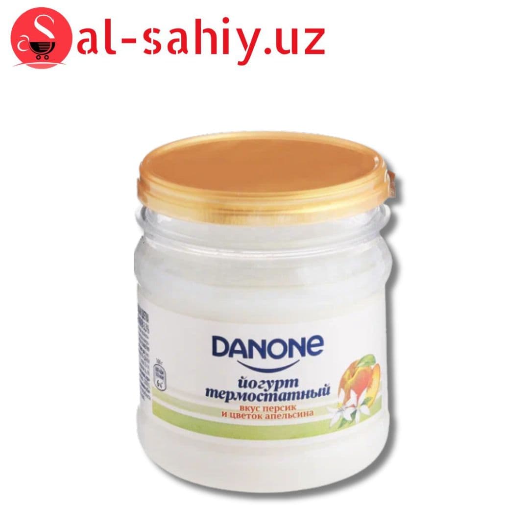 Йогурт термостатный Danone вкус персик и цветок апельсина 160г
