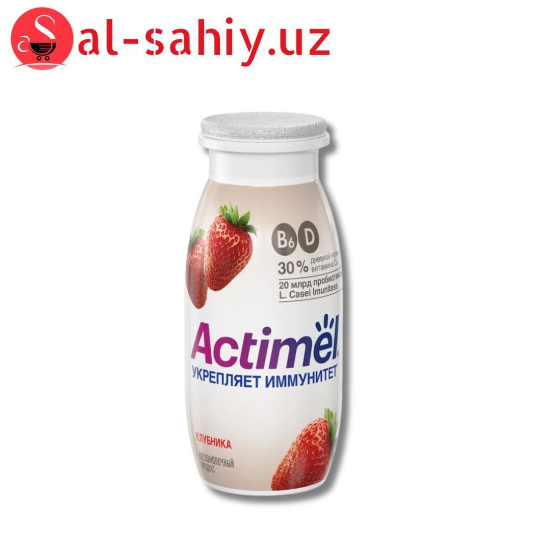 Питьевой йогурт Actimel "Клубничный" 2,5% 100 гр