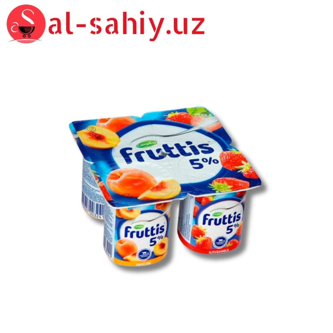 Йогурт "RASH MILK"  клубника+ персик  1,5%  285гр