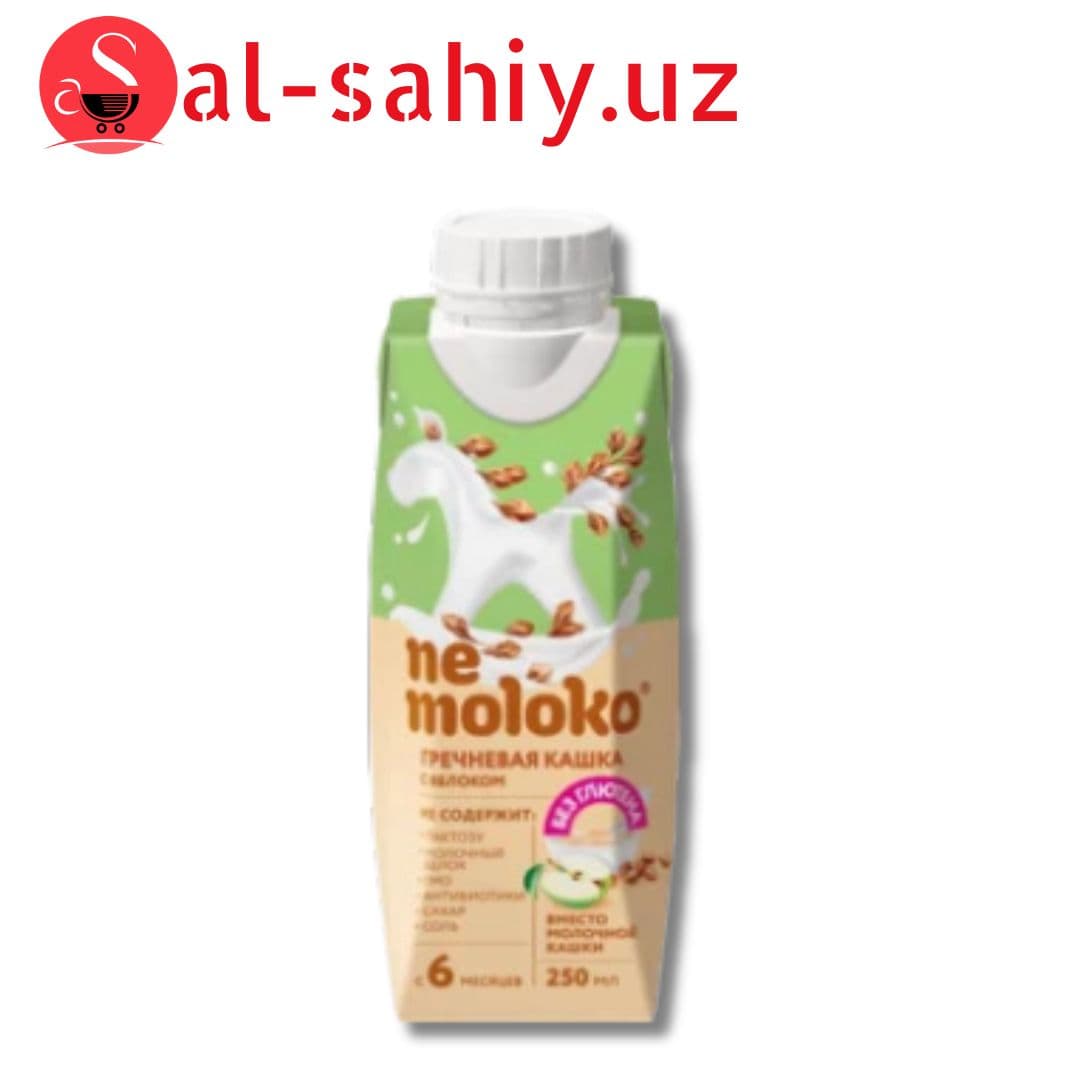 Каша Nemoloko гречневая безмолочная с яблоком обогащенная витаминами и минеральными веществами 250 м