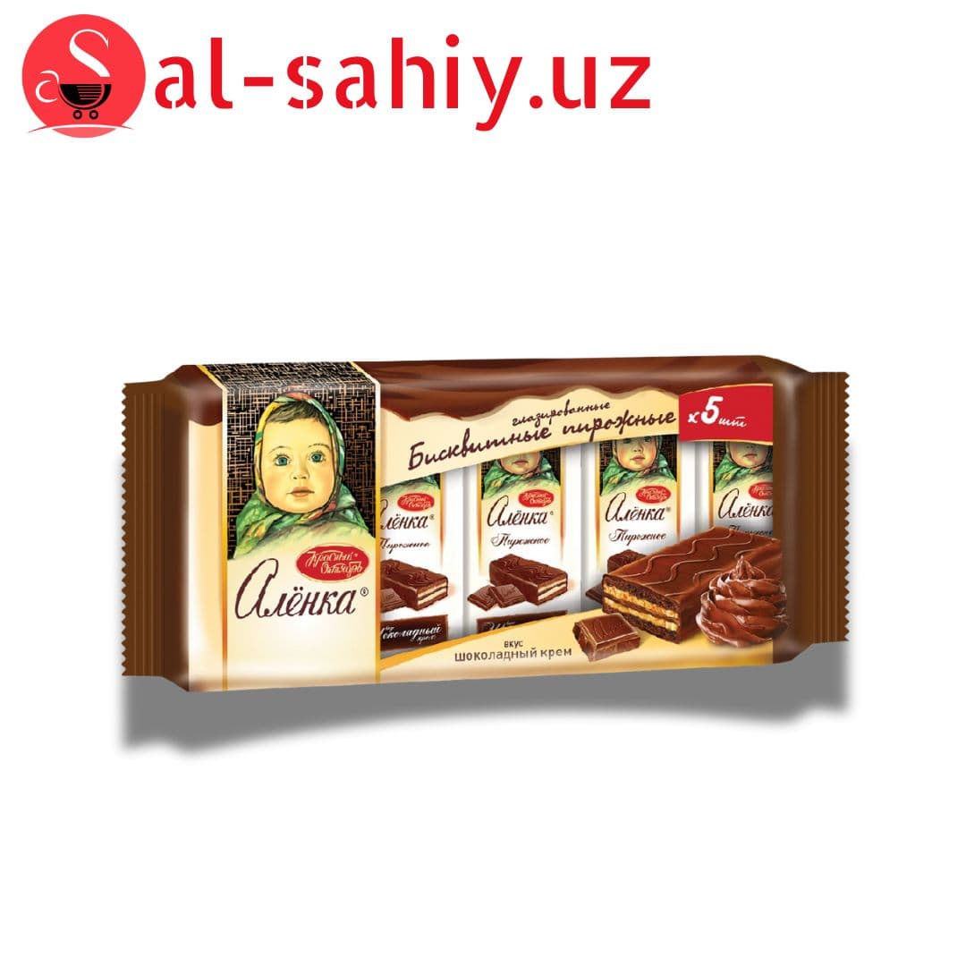 Бисквит Аленка вкус шоколадный орех 240гр Красный Октябрь