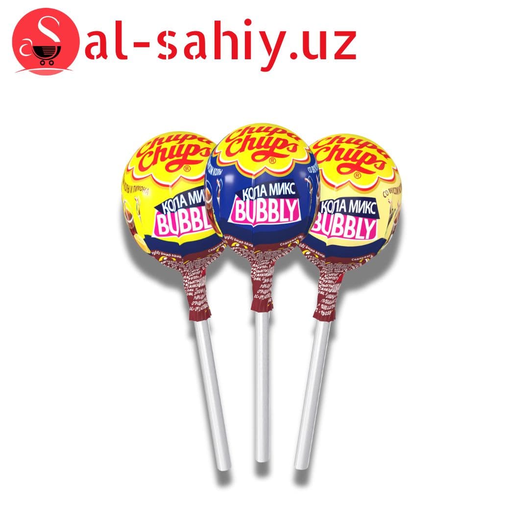 Карамель на палочке Chupa Chups кола микс 17г
