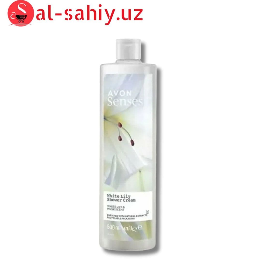 Senses Avon гель для душа "Белая лилия" 500мл