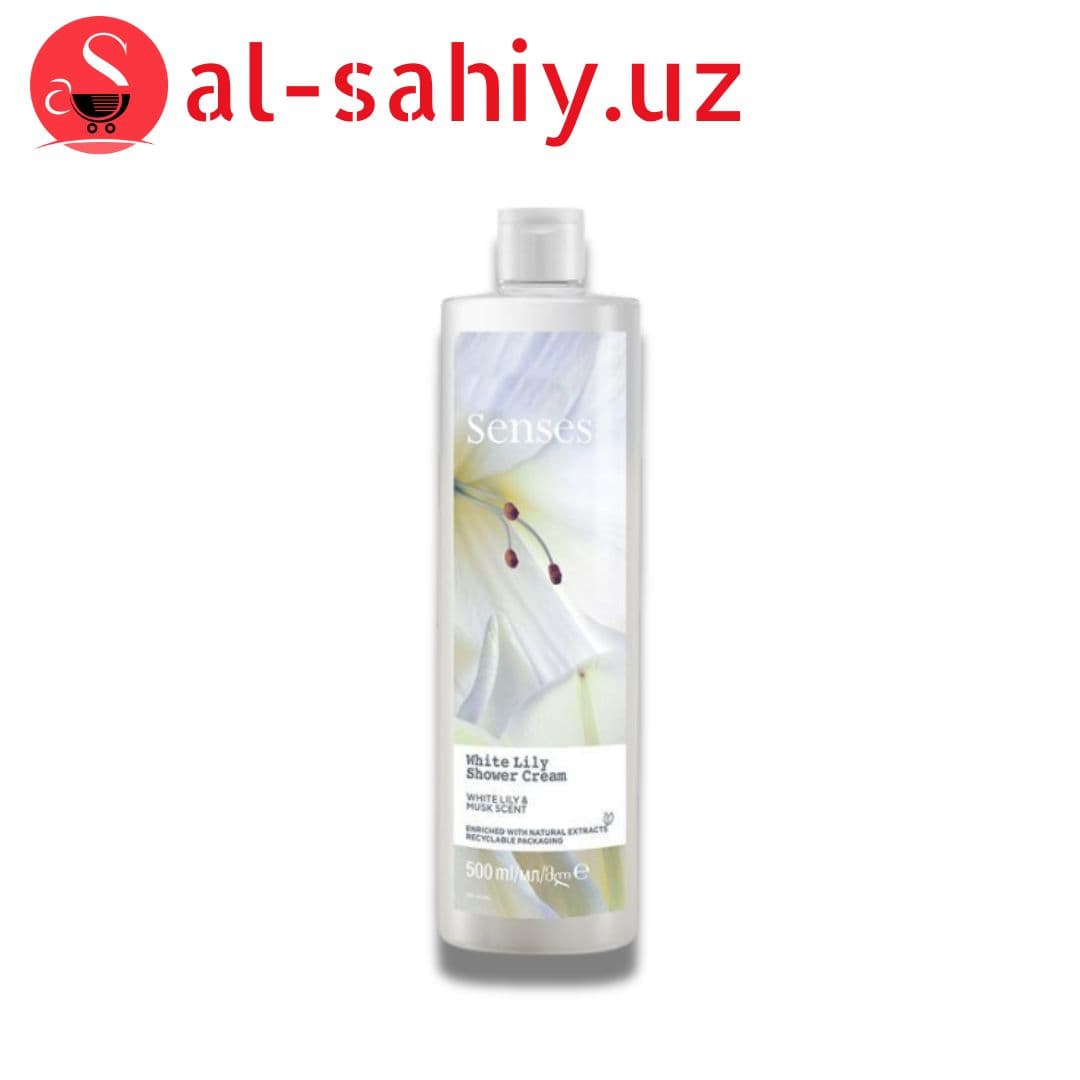Senses Avon гель для душа "Белая лилия " 500мл