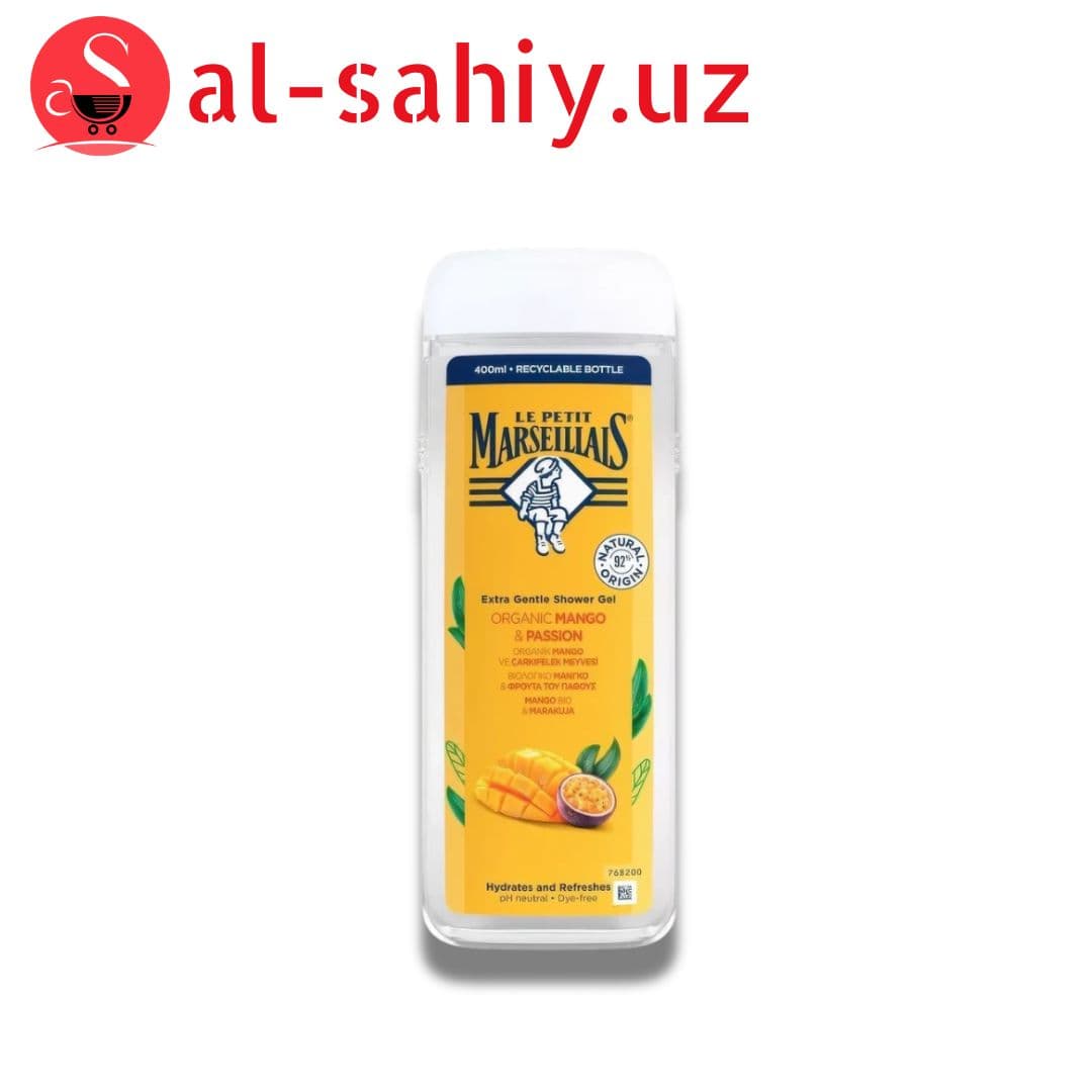 Гель для душа Le Petit Marseillais Extra Gentle био манго и маракуйя Парфюмированный 400