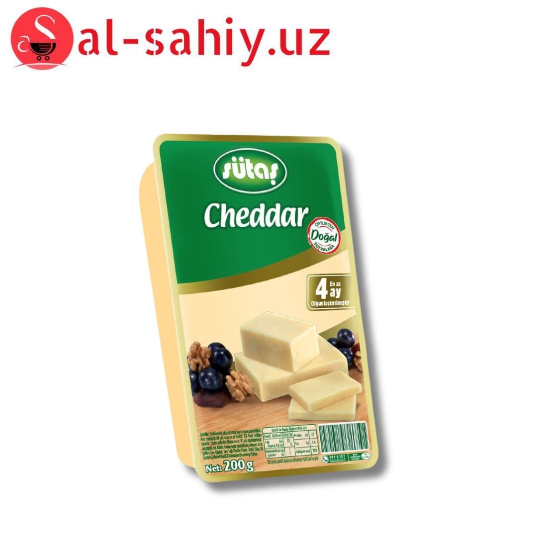 Сыр-SÜTAŞ CHEDDAR KLASİK KIRMIZI 200 GR
