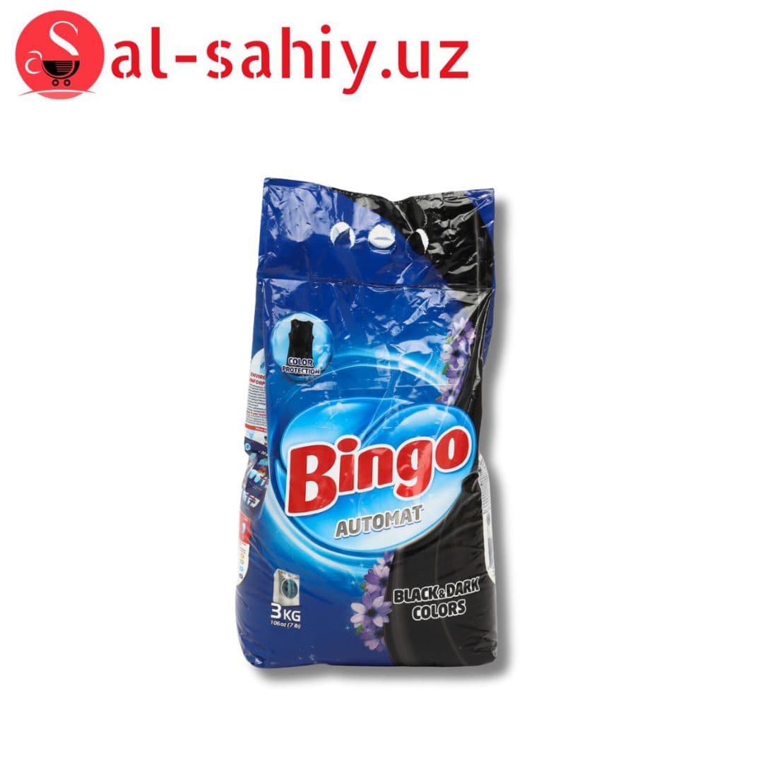 Стиральный порошок BINGO (Авт., Горная свежесть, 3 кг) - Штрих-код: 8690536920662