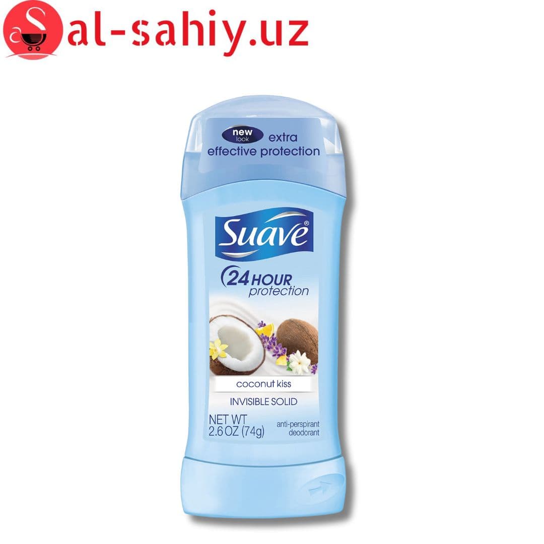 Suave, 24 Hour Protection Anti-Perspirant Deodorant Invisible Solid, Coconut Kiss