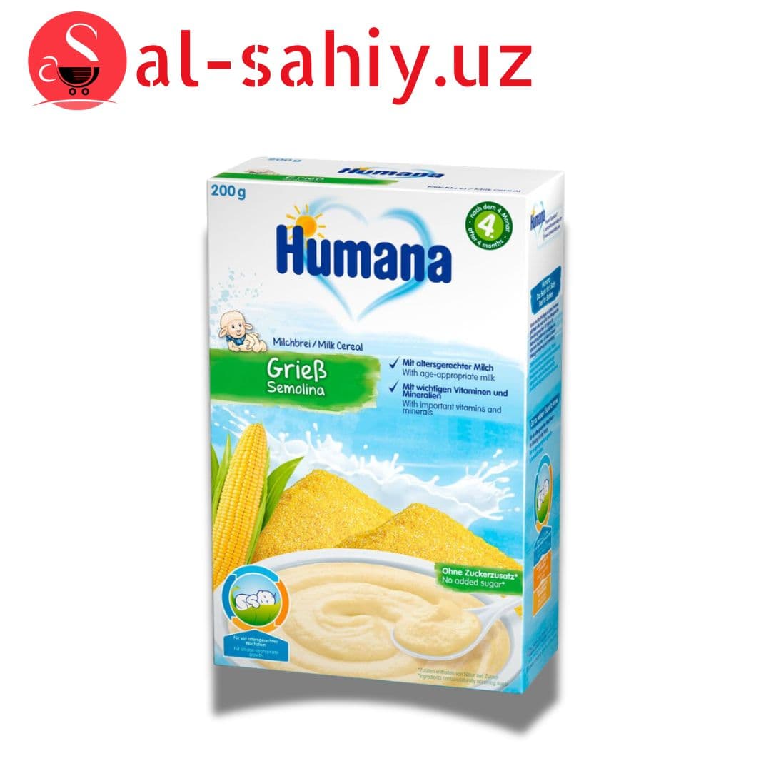 Детский питание Humana MB GR  Молочная кукурузная манная каша 200гр