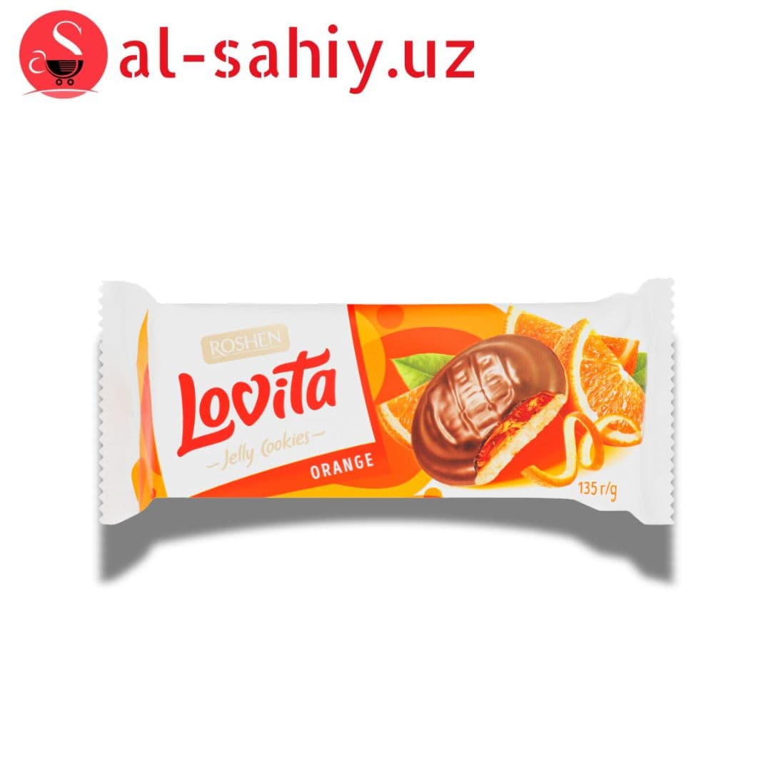 Печенье "ROSHEN" Lovita Jelly Cookies зі см. апельсину 135г