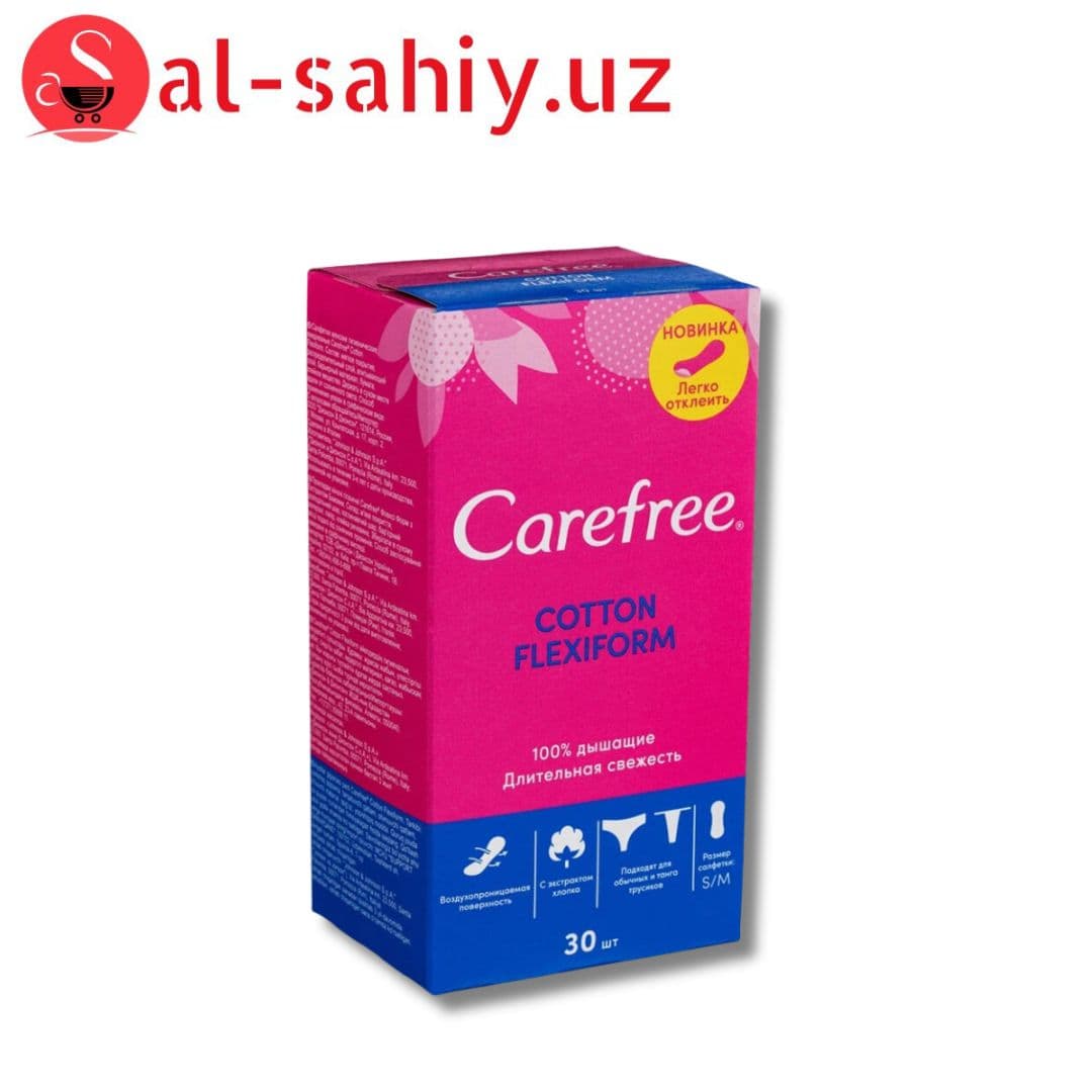 Прокладки Carefree Cotton Fresh салфетки воздухопроницаемые ароматизированные 20шт