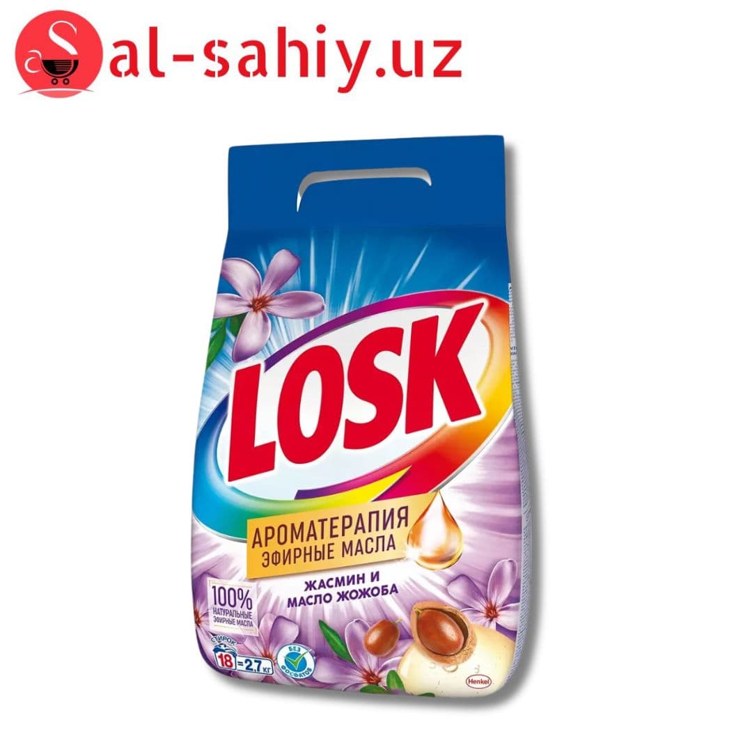 Стиральный порошок Losk жасмин масло жожоба  2,7  кг