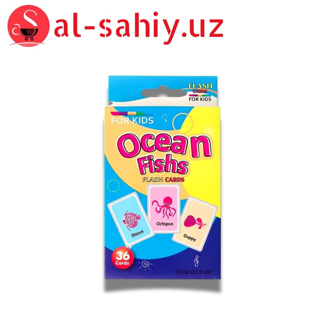 Флэш-карточки Ocean Fishs 36 цвет