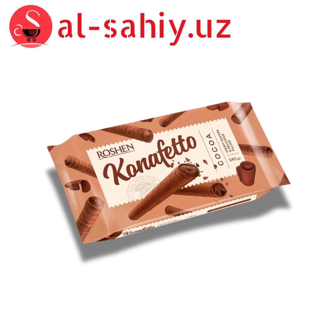 Вафелный трубочки  Konafetto  с крем-какао начинкой ВКФ 156 гр
