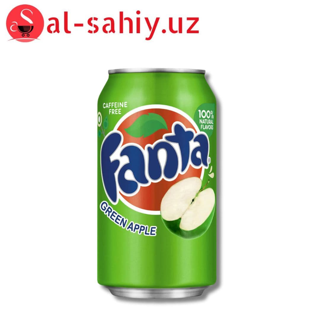 Fanta Caffeine free Green Apple ж/б 355мл