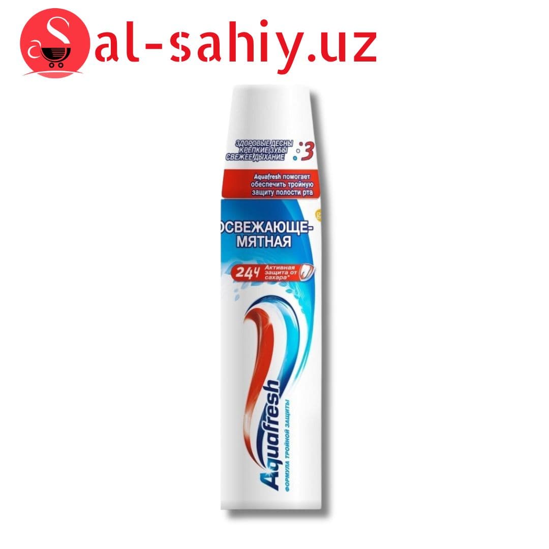 Зубная паста Aquafresh Освежающе-мятная в поршневой упаковке 100 мл