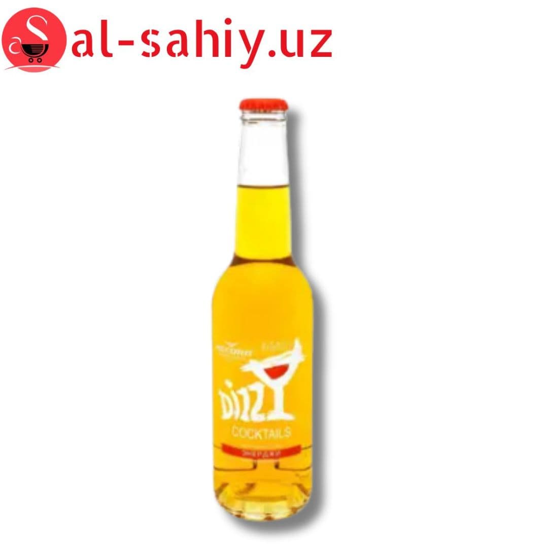 DIZZY ЭНЕРДЖИ LEMON, ГАЗИРОВАННЫЙ БЕЗАЛКОГОЛЬНЫЙ ЭНЕРГЕТИЧЕСКИЙ НАПИТОК 0.33 Л