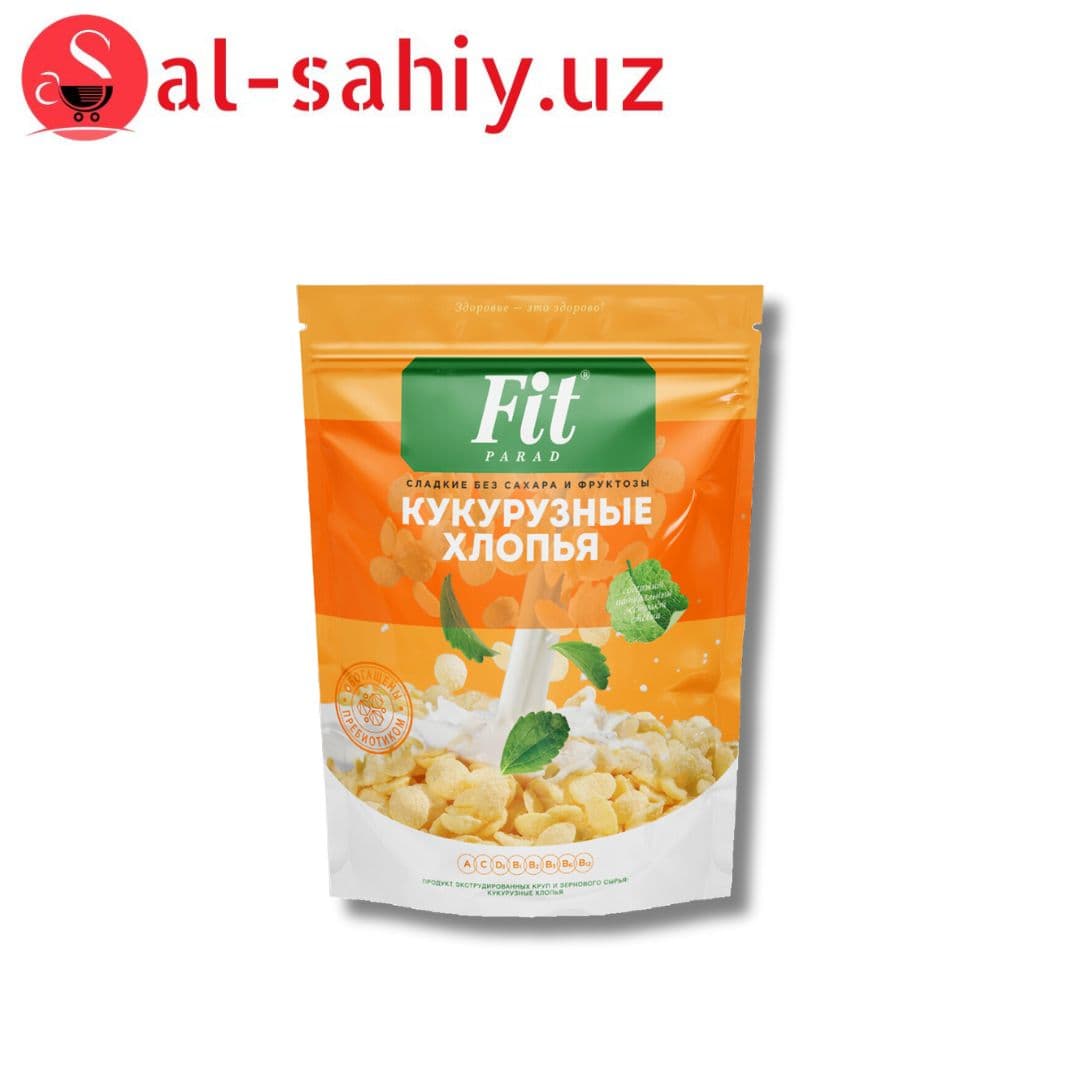 Кукурузные Хлопья ФИТПАРАД кукурузные 200г к/к