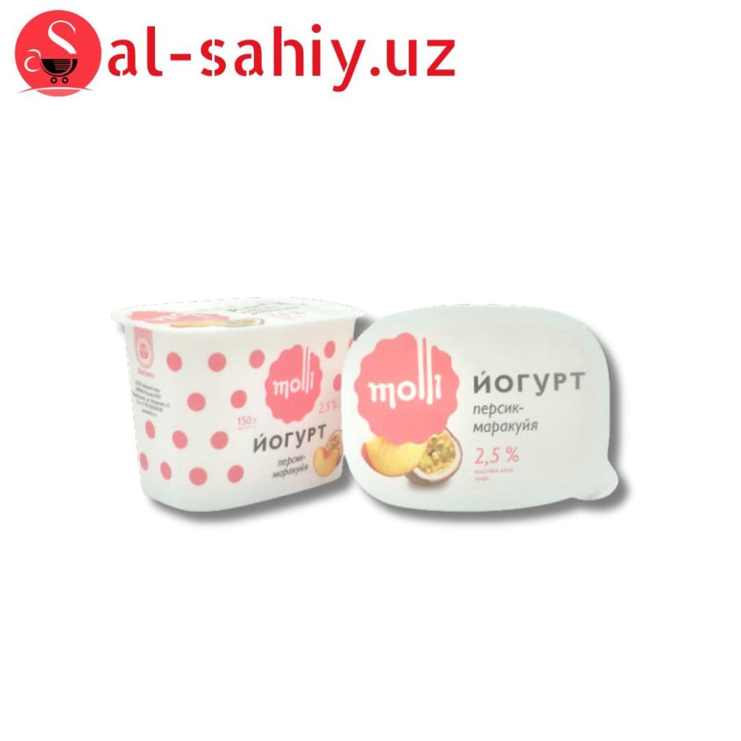 Йогурт "Molli"  0,2%  со вкусом клубники  285гр