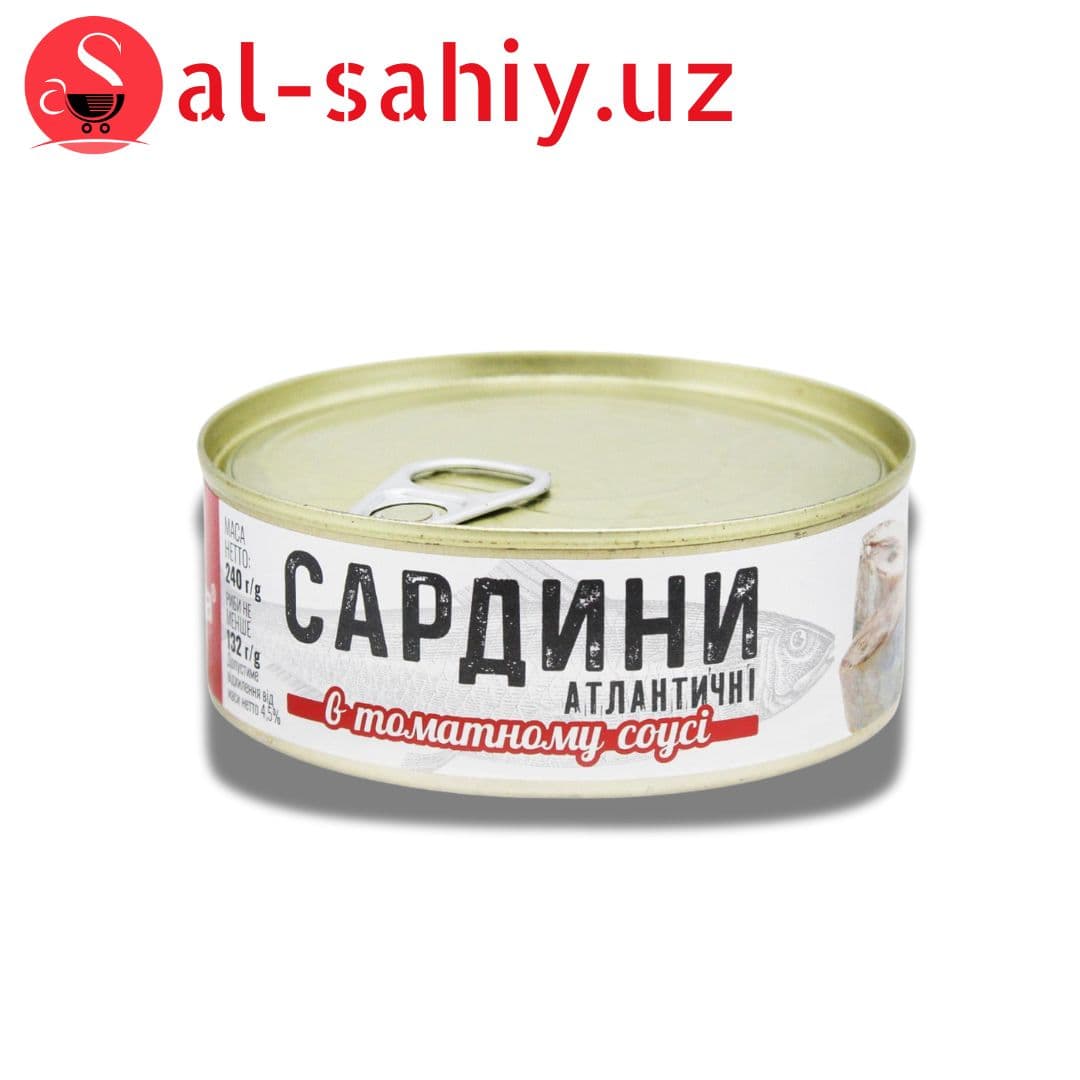 Рыбные консервы "BANGA" рижские сардины в томатном соусе 240 гр
