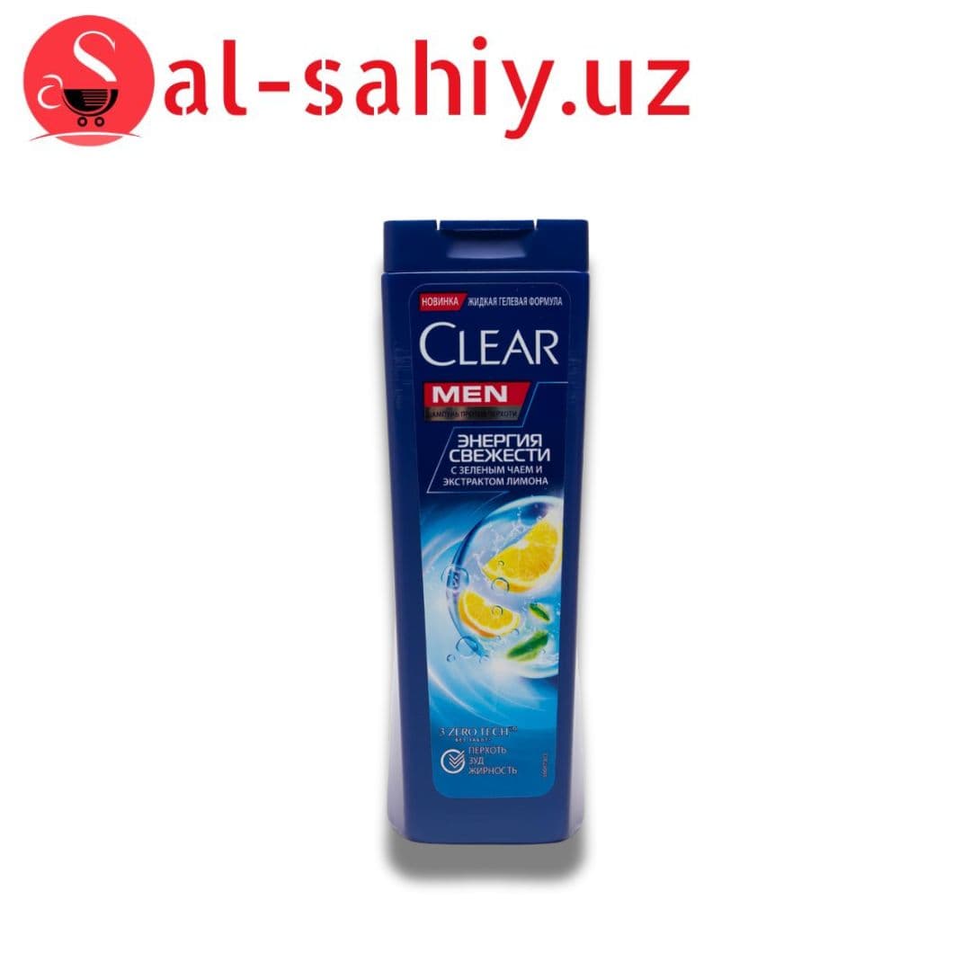 Шампунь Clear  MEN  энергия свежести с лемоном   380 мл