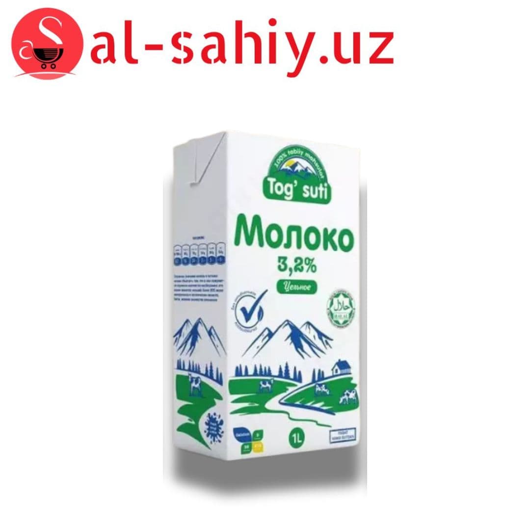 Молоко 3.2% "Tog' suti' 1л