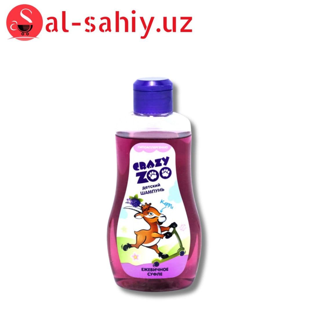 Детский шампун Crazy Zoo 0+ 280гр