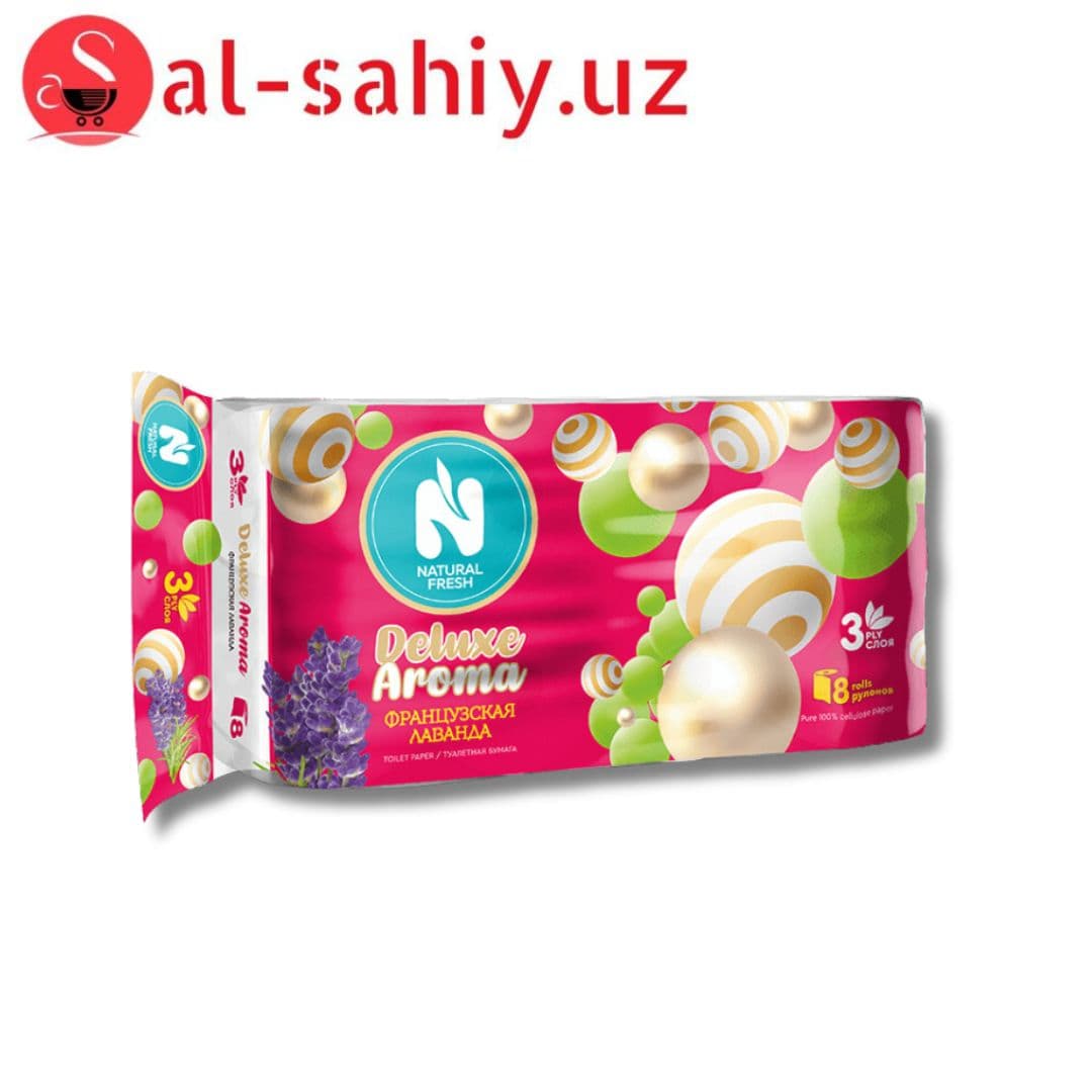 Туалетная бумага Natural fresh франсузкая лаванда