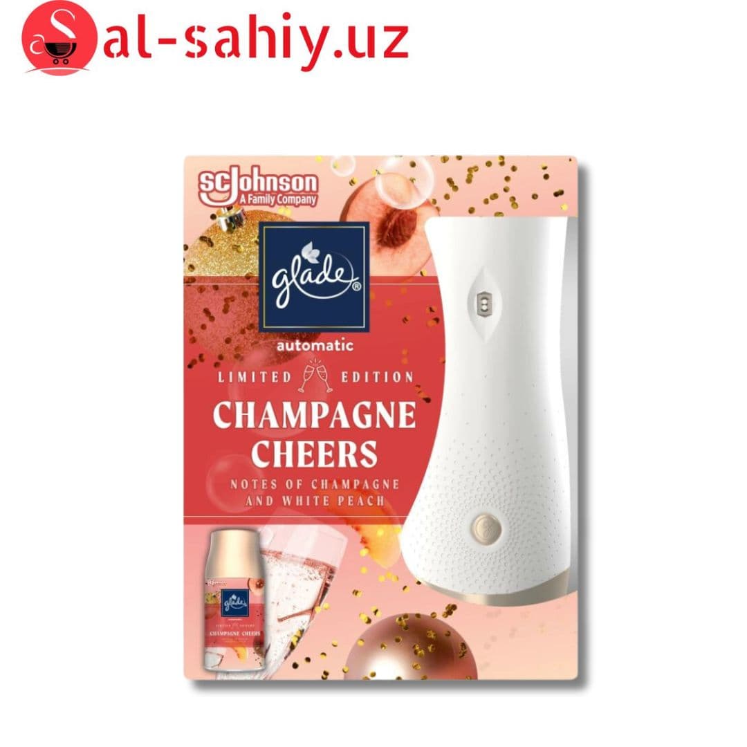 Glade Освежитель воздуха Automatic спрей 3в1 Блок cham cheers   269мл