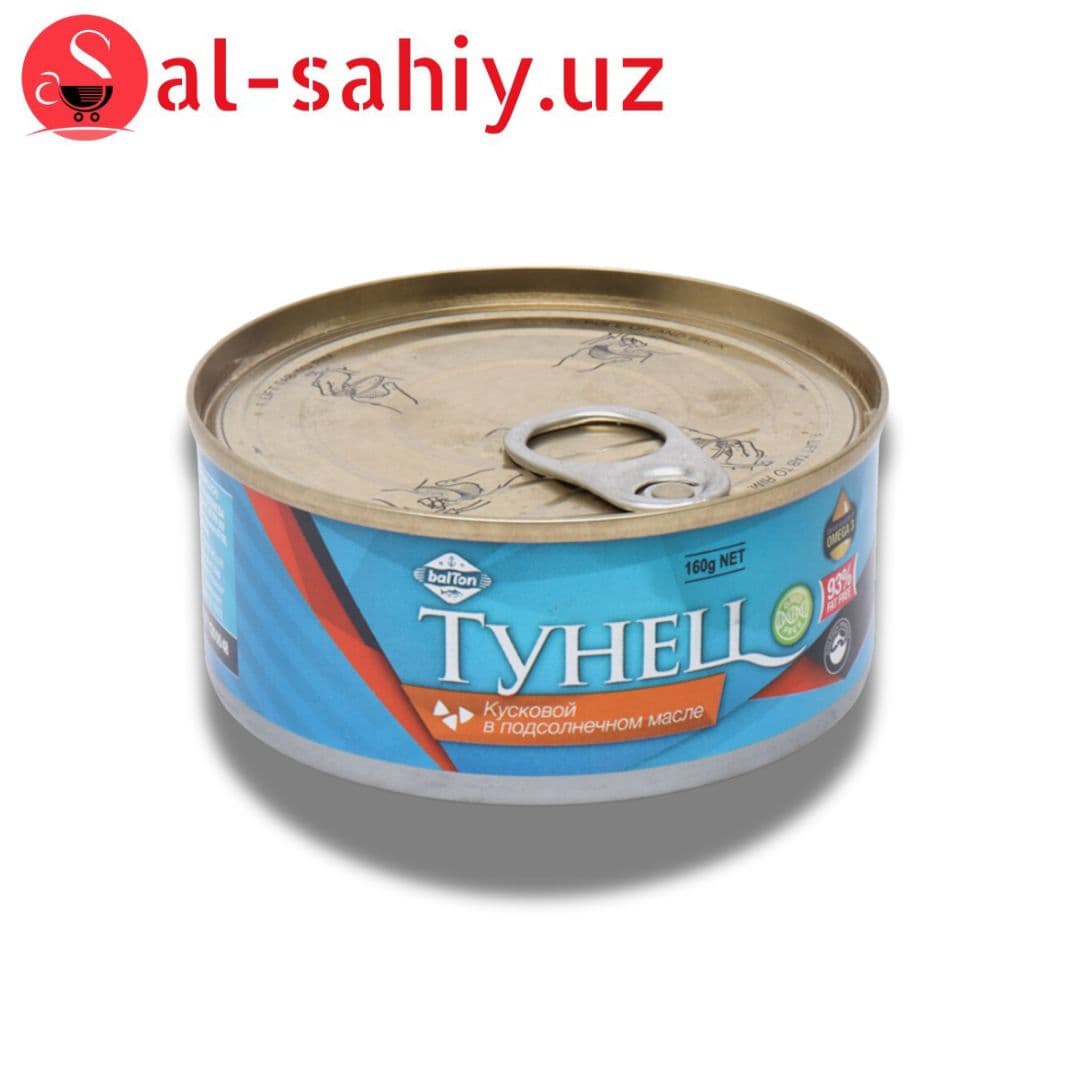 Balton Тунец Кусковой в Подсолнечном Масле, ж/б ключ 160г