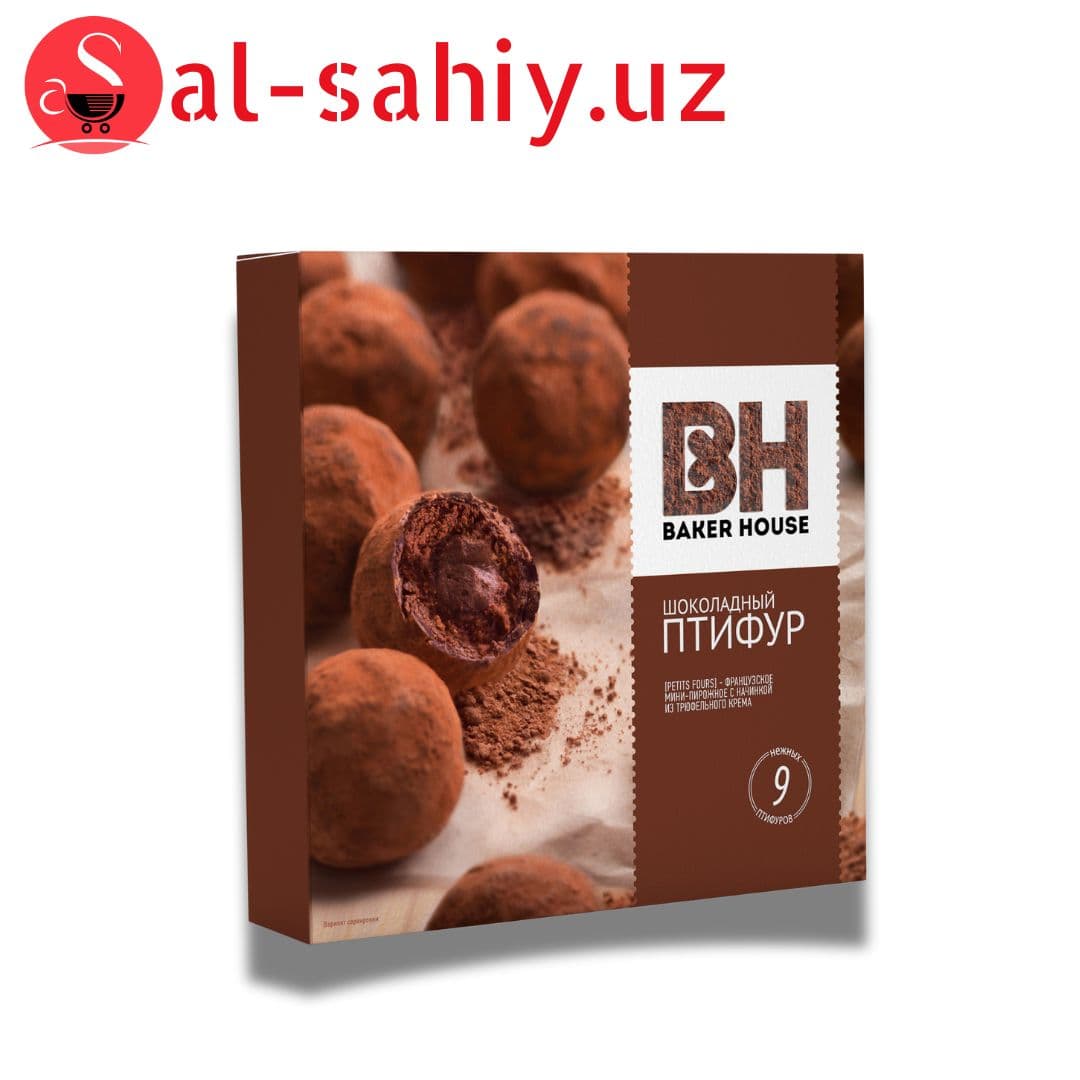 ПИРОЖНОЕ ШОКОЛАДНЫЙ ПТИФУР BAKER HOUSE К/У 225Г