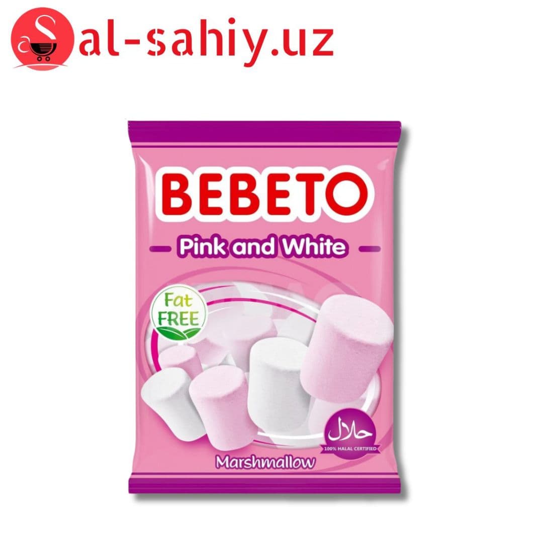 СУФЛЕ МАРШМЕЛЛОУ BEBETO PINK&WHITE шоубокс 60 г