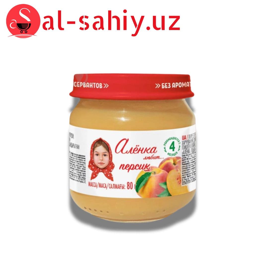 Пюре Алёнка любит персик 80 гр