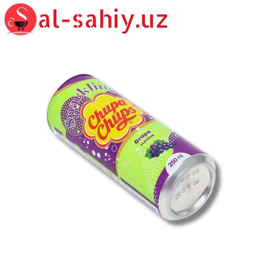 Напиток газ.CHUPA CHUPS GRAPE 250мл ж/б