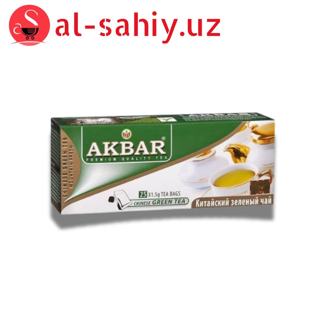 Чай Akbar (Акбар) Зеленый 37,5г (25х1,5г)