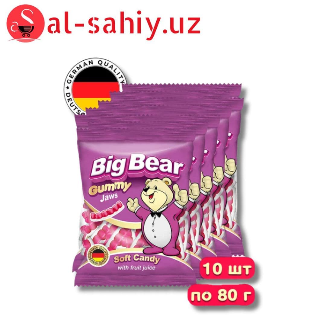 Жевательная резинка "Big bear" strawberry 12шт