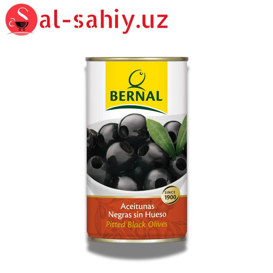 PITTED BLACK OLIVES 370мл