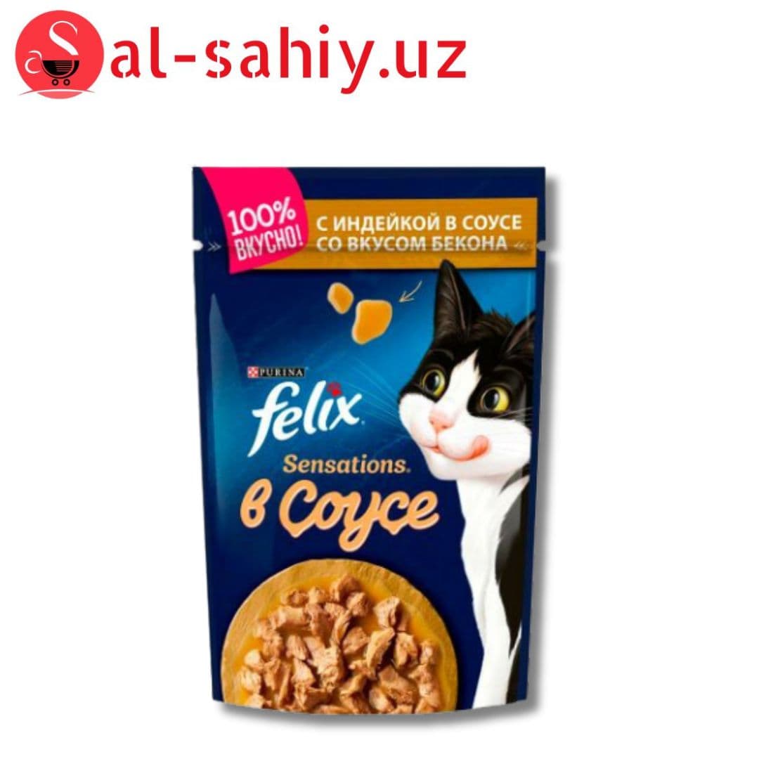 Felix с Индейкой в Соусе со Вкусом Бекона 85г