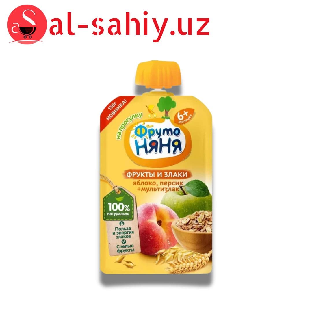 Фруто Няня 130 г Пюре яблочно-персик
