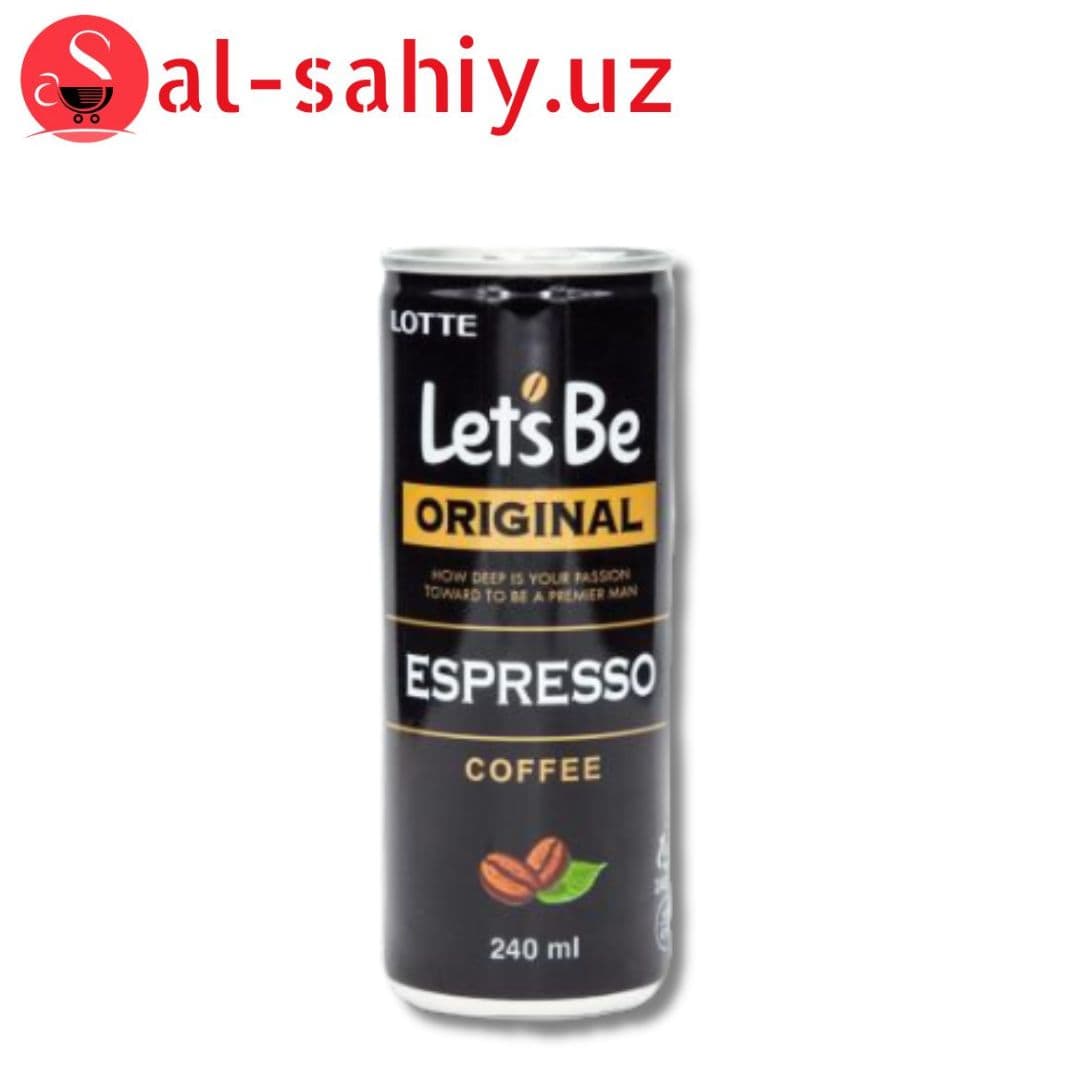 LOTTE Let's Be Espresso 240мл ж/б