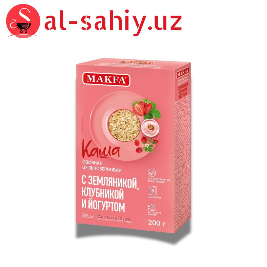 Makfa moment каша клубника йогурт 40 гр