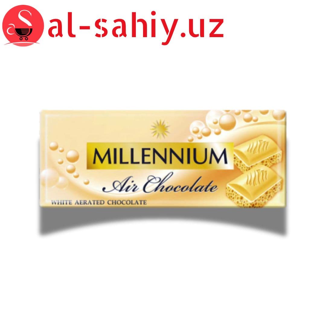 Шоколад  Mellenium пористый белый 90гр