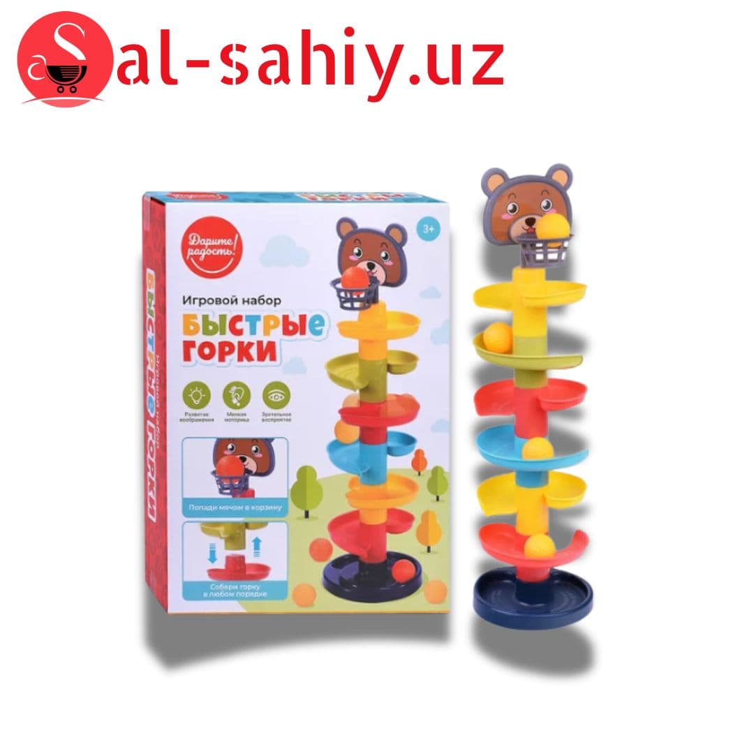 Игрушка - Пирамида "Башня" с мячом. больш.
